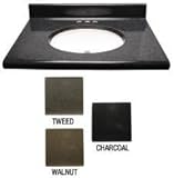Hardware Express 111430 49 in. Undermount Cultured Granite with Sink in Walnut