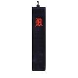 Detroit Tigers 16x24 Embroidered Tri-Fold Golf Towel MLB Baseball by Team Effort