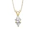 0.27 ct. G - I1 Marquise Cut Diamond Solitaire Pendant with Chain