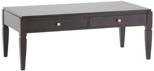 Baxton Studio Haley Black Wood Modern Coffee Table with Drawers Baxton Studio Haley Black Wood Modern Coffee Table with Drawers