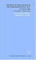 Abstract of wills on file in the Surrogates Office, City of New York: Volume I. 1665-1707