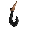 Hawaiian Jewelry Black Fish Hook Necklace
