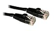 Cables To Go 15196 Cat5E 350 MHz Snagless Patch Cable, Black (7 Feet/2.13 Meters)