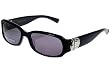 Marc Jacobs Women's Shiny Black Sunglasses with Dark Grey Lens