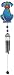 Wind Chime With Black Coated Gems Dog Hanging Garden Porch Decoration