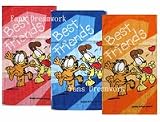 Garfield Cat Washcloth Towel x 3