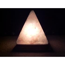 Himalayan Salt Crystal Negative Ionizer Pyramid Shape Lamp