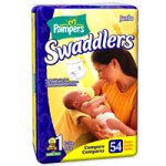 Pampers Size 1 Swaddlers Jumbo Pack 54 Diapers