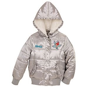 Disney Shiny Puffy Ariel Jacket for Girls