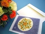 和風グリーティングカード「加賀友禅　野菊」　５枚セット