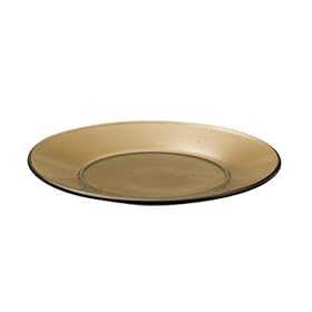 Anchor Hocking Presence 10-Inch Glass Dinner Plate - Mocha 6 Pack by Anchor Hocking