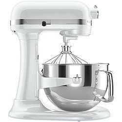 KitchenAid Professional 600 Series 6-Quart Stand Mixer KP26M1XQWH 6 Quart White Large 10-speed