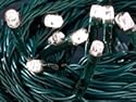Solar LED Lichterkette mit 50 weißen LED's mit 7m Länge