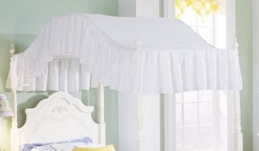 Diana Twin Canopy In White Finish by Standard Furniture