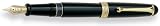 Aurora 88 Gold Plated Black Resin Large Extra Fine Point Fountain Pen - AU-800EF