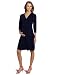 Japanese Weekend Women's Wrap Dress, Navy, Large