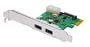 Transcend 2-Port USB 3.0 PCI-E Card, PCIe, 5000 Mbit/s, 69 mm, 80 mm, 47 g, CE, FCC, BSMI