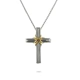 Eve's Addiction Sterling Silver Cross Pendant