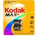 Kodak MAX KCR2-2 Lithium Photo Battery, 2 Pack