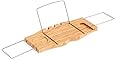 Trademark Innovations Bamboo Bathtub Tray and Caddy