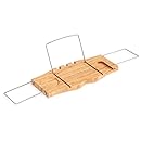 Trademark Innovations Bamboo Bathtub Tray and Caddy