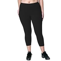 Danskin Women's Plus Size Cotton Capri Legging