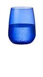 Bormioli Rocco Restaurant Tumbler Glass Set of 4, Cobalt Blue