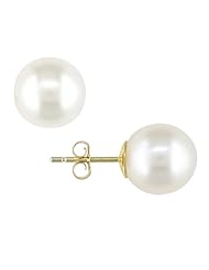9-10mm Round South Sea Pearl Earrings W 14Ky Backs