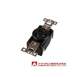 アメリカン電機 埋込コンセント 引掛形 （20A/3P/250V） 黒色 3220