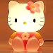 hello kitty desk lamp (head is twisted to the right as shown in the picture, converter is included)