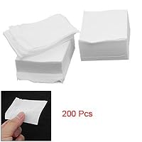 Rosallini White Rectangle Facial Cotton Pads 200 Pcs for Make Up