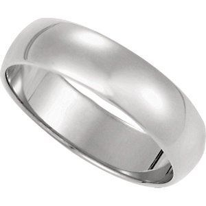 Genuine IceCarats Designer Jewelry Gift 10K White Gold Wedding Band Ring Ring. 05.00 Mm Light Half Round Band In 10K Whitegold Size 8
