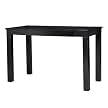 Flush-Front 2-Drawer Desk - Black