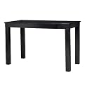 Flush-Front 2-Drawer Desk - Black