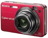 Sony Cybershot DSCW150/R 8.1MP Digital Camera with 5x Optical Zoom with Super Steady Shot (Red)