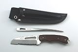 Myerchin Knife W100P Pro Wood Handle Offshore System Knife and Marlinspike