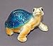 Limited Edition 3.5 Inch Bronze Turtle Signed By the Artist Barry Stein with 4 Colors Available- Red-blue-orange and Purple..