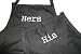 Black Embrodered Set of Aprons 