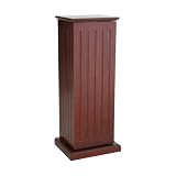 SEI Cherry Media-Storage Pedestal with 10 Adjustable Shelves SEI Cherry Media-Storage Pedestal with 10 Adjustable Shelves