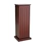 SEI Cherry Media-Storage Pedestal with 10 Adjustable Shelves