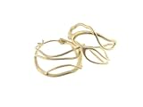 Baby Coral Branch Hoops in 18kt Gold by Annette Ferdinandsen