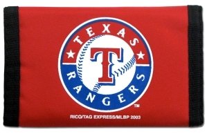 Texas Rangers Nylon Trifold Wallet