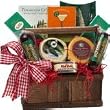 Art of Appreciation Gift Baskets   Meat and Cheese Lovers Tote with Smoked Salmon