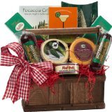 Meat and Cheese Lovers Gourmet Food Gift Basket with Smoked Salmon