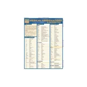 Click here to buy Medical Abbreviations and Acronyms Quick Reference Guide (Quick Study Academic) by Corinne B., Dr. Linton.