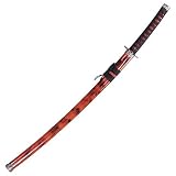 Decorative Katana Lacquered Burgundy