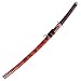 Decorative Katana Lacquered Burgundy