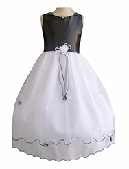 Girls Satin/Tulle Flower-Girl Dress/Pageant Dress 