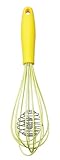 Harold Imports Ultimate Rapid Whisk, Made of Silicone and Stainless Steel, Yellow
