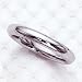 Ladies 3MM 14kt white gold wedding band